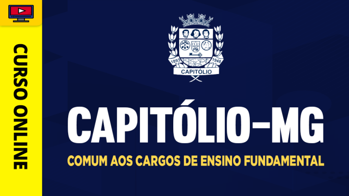 Curso Prefeitura de Capitólio-MG - Comum aos Cargos de Ensino Fundamental - 