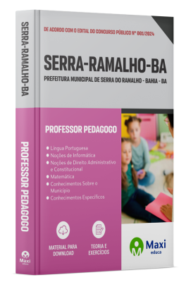 Apostila Prefeitura de Serra do Ramalho-BA 2024 - Professor Pedagogo