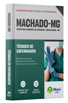 Apostila Prefeitura de Machado-MG 2024 - Técnico de Enfermagem