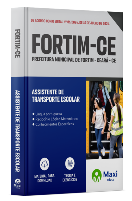 Apostila Prefeitura de Fortim -CE 2024 - Assistente de Transporte Escolar