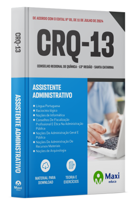 Apostila CRQ 13 2024 - Assistente Administrativo