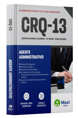 Apostila CRQ 13 2024 - Agente Administrativo