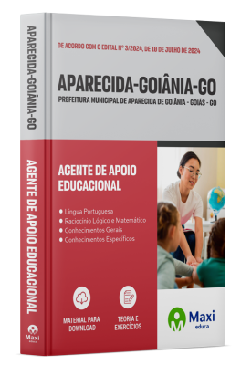 Apostila Prefeitura de Aparecida de Goiânia-GO 2024 - Agente de Apoio Educacional