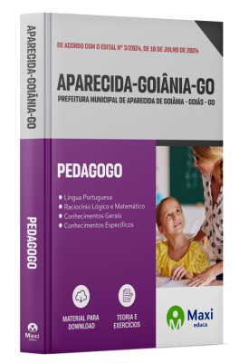 Apostila Prefeitura de Aparecida de Goiânia-GO 2024 - Pedagogo