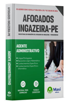 Apostila Prefeitura de Afogados da Ingazeira-PE 2024 - Agente Administrativo