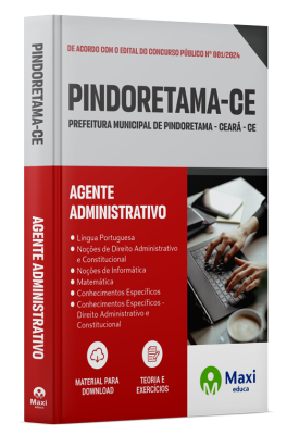 Apostila Prefeitura de Pindoretama-CE 2024 - Agente Administrativo
