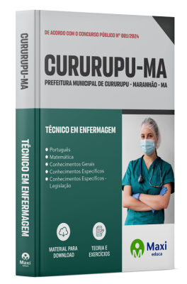 Apostila Prefeitura de Cururupu-MA 2024 - Técnico em Enfermagem
