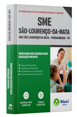 Apostila SME São Lourenço da Mata-PE 2024 - Professor Multidisciplinar - Educação infantil