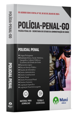 Apostila Polícia Penal GO - 2024 - Policial Penal