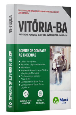 Apostila Prefeitura de Vitória da Conquista - BA - 2024 - Agente de Combate às Endemias