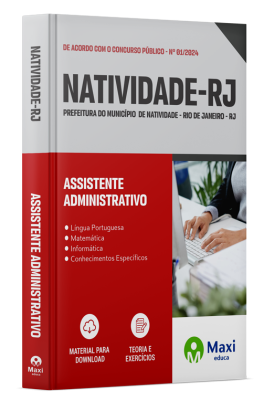 Apostila Prefeitura De Natividade - RJ - 2024 - Assistente Administrativo