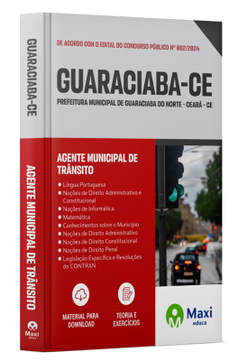 Apostila Prefeitura de Guaraciaba Do Norte - CE - 2024 - Agente Municipal de Trânsito