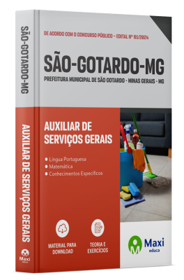 Apostila Prefeitura de São Gotardo - MG - 2024 - Auxiliar de Serviços Gerais