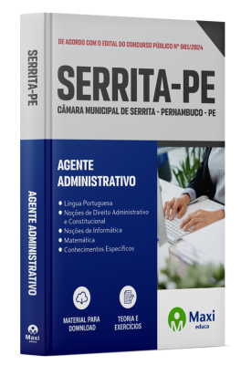 Apostila Câmara de Serrita - PE - 2024 - Agente Administrativo