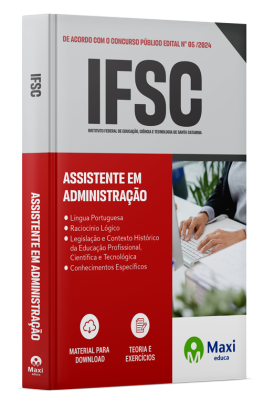 Apostila IFSC- SC - 2024 - Assistente em Administração