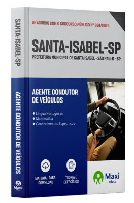 Apostila Prefeitura de Santa Isabel - SP - 2024 - Agente Condutor de Veículos