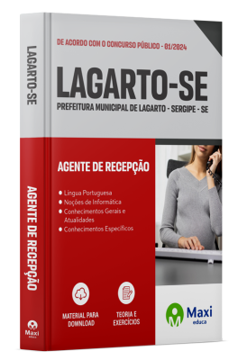Apostila Prefeitura de Lagarto - SE - 2024 - Agente de Recepção