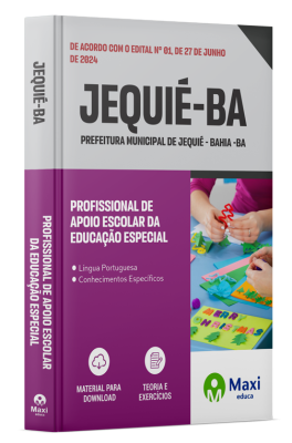 Apostila Prefeitura de Jequié - BA - 2024 - Profissional de apoio escolar da Educação Especial