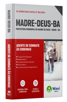 Apostila Prefeitura de Madre de Deus - BA - 2024 - Agente de Combate às Endemias