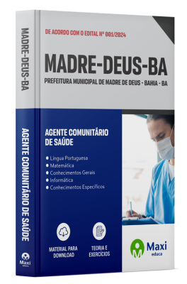 Apostila Prefeitura de Madre de Deus - BA - 2024 - Agente Comunitário de Saúde
