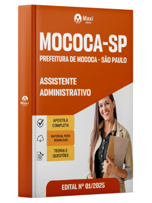 Apostila Prefeitura de Mococa - SP - 2025 - Assistente Administrativo