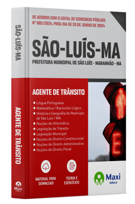 Apostila Prefeitura de São Luís - MA - 2024 - Agente de Trânsito
