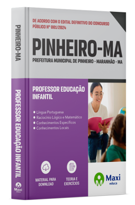 Apostila Prefeitura de Pinheiro - MA - 2024 - Professor Educação Infantil