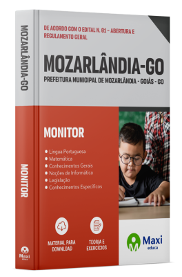Apostila Prefeitura de Mozarlândia-GO 2024 - Monitor