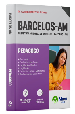 Apostila Prefeitura de Barcelos - AM - 2024 - Pedagogo
