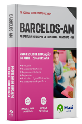 Apostila Prefeitura de Barcelos - AM - 2024 - Professor de Educação Infantil - Zona Urbana
