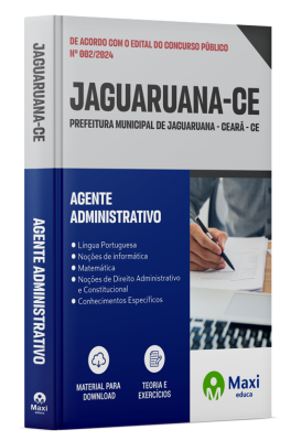 Apostila Prefeitura de Jaguaruana - CE - 2024 - Agente Administrativo