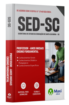 Apostila SED-SC 2024 - Professor - Anos Iniciais Ensino Fundamental