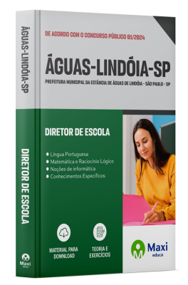 Apostila Prefeitura da Estância de Águas De Lindóia - SP - 2024 - Diretor de Escola