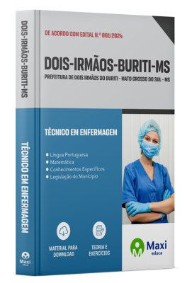 Apostila Prefeitura de Dois Irmãos do Buriti - MS - 2024 - Técnico em Enfermagem