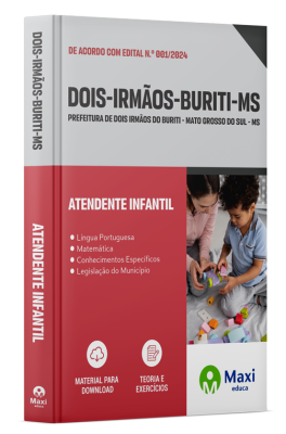 Apostila Prefeitura de Dois Irmãos do Buriti - MS - 2024 - Atendente Infantil