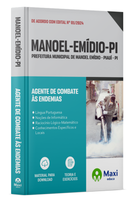 Apostila Prefeitura de Manoel Emídio - PI - 2024 - Agente de Combate a Endemias