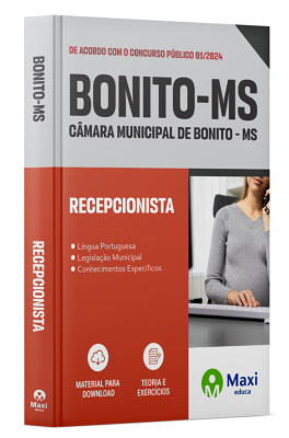 Apostila Câmara de Bonito - MS - 2024 - Recepcionista