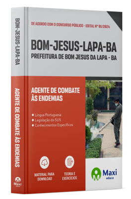 Apostila Prefeitura de Bom Jesus da Lapa - BA - 2024 - Agente de Combate às Endemias