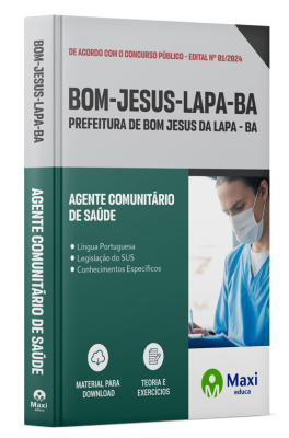 Apostila Prefeitura de Bom Jesus da Lapa - BA - 2024 - Agente Comunitário de Saúde