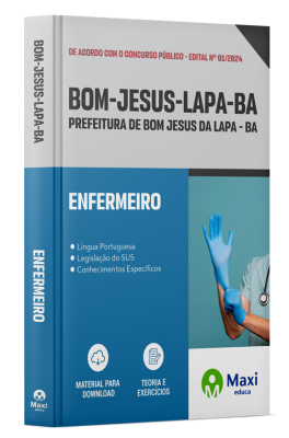 Apostila Prefeitura de Bom Jesus da Lapa - BA - 2024 - Enfermeiro