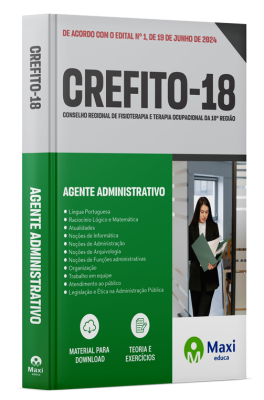 Apostila CREFITO-18 - 2024 - Agente Administrativo