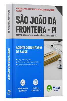 Apostila Prefeitura de São João da Fronteira - PI - 2024 - Agente Comunitário de Saúde