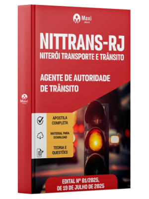 Apostila Nittrans - Niterói Transporte e Trânsito - 2025 - Agente de Autoridade de Trânsito