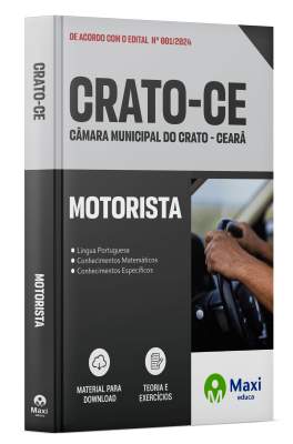 Apostila Câmara de Crato – CE - 2024 - Motorista