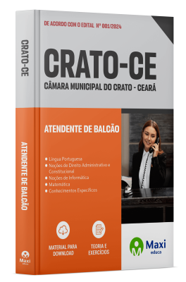 Apostila Câmara de Crato – CE - 2024 - Atendente de Balcão