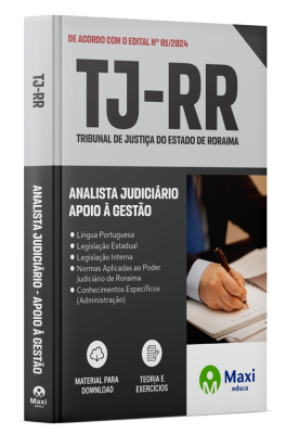 Apostila TJ-RR - 2024 - Analista Judiciário - Apoio à Gestão
