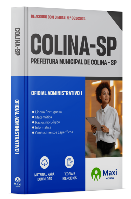 Apostila Prefeitura de Colina - SP - 2024 - Oficial Administrativo I