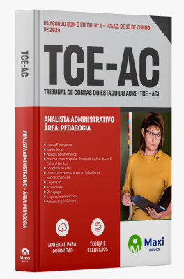 Apostila TCE-AC - 2024 - Analista Administrativo – Área: Pedagogia
