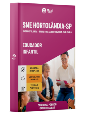Apostila SME Hortolândia - Prefeitura de Hortolândia - SP - 2026 - Educador Infantil