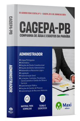 Apostila Cagepa - 2024 - Administrador